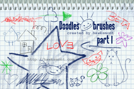 Free Photoshop Brushes: Doodles Part 1