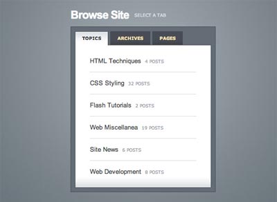 Create a Slick Tabbed Content Area using CSS & jQuery