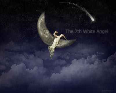 angel in moon