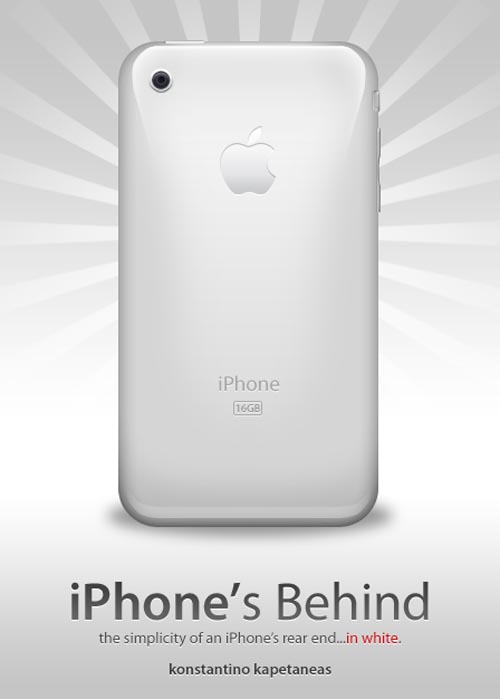 iPhone behind