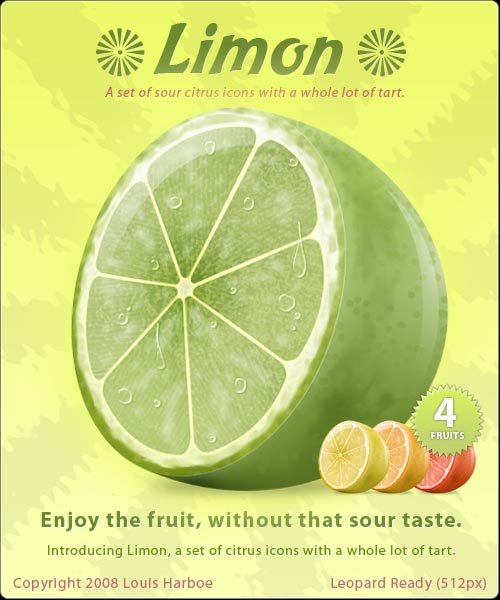 Limon-citrus-icons