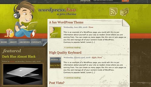 Wordpress fun theme