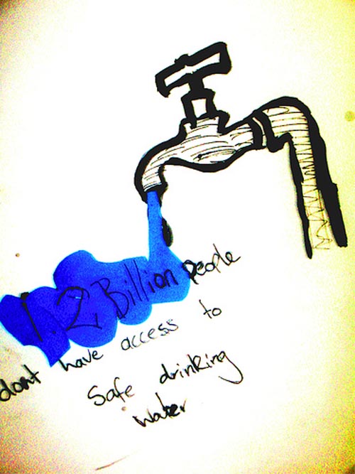 12 billion people does not have access to safe drinking water