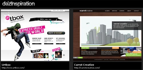 dezinspiration - web design gallery