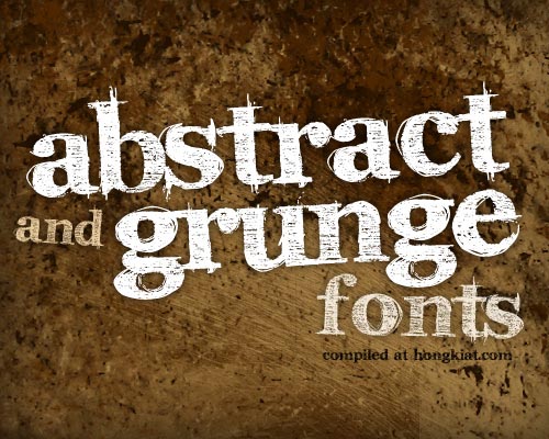 100 Greatest Abstract and Grunge Fonts (Free)