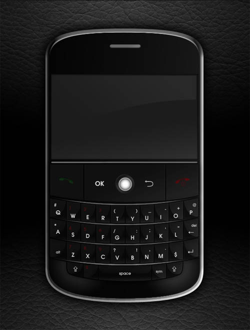 Create a Realistic Blackberry Style Mobile Phone From Scratch