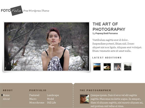 Fotofolio WordPress Theme - For your online portfolio