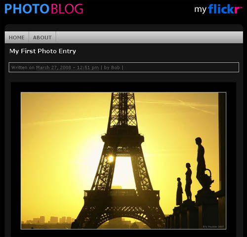 Wordpress Theme - Photo Blog