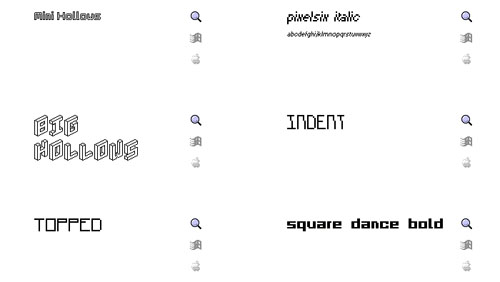 34 Free and Elegant TrueType Mini Pixel Fonts