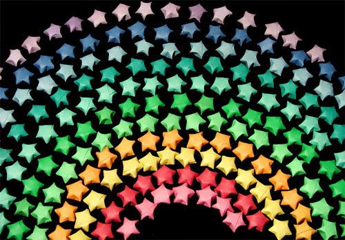 Origami Stars-Rainbow