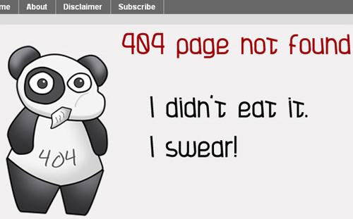 Error 404 pages