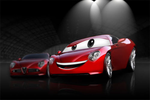 Create-a-Cartoon-Car-Similar-to-Cars-Movie