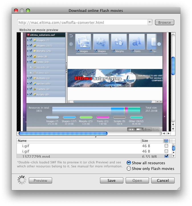SWF-FLV-Player-screenshot1