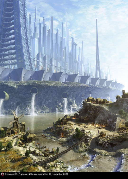 World Of Fantasy And Imagination Which Depict Future Cities (Dreamy Artworks) 21