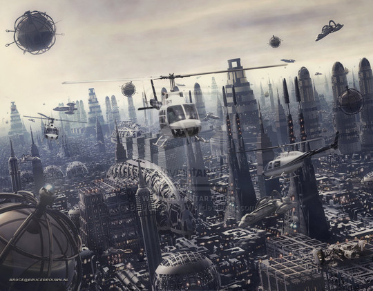 World Of Fantasy And Imagination Which Depict Future Cities (Dreamy Artworks) 40