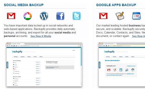 Backup Data Stored On Email Servers And Online Social Networks With Backupify 2