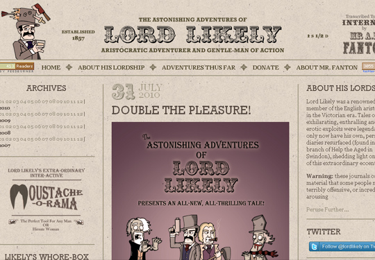 The Most Creative Examples Of Vintage And Retro Style Website (40 Designs) 40