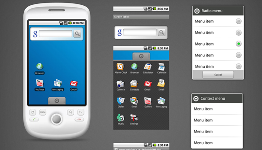60 Extremely Beautiful Mobile Phones GUI PSD Packs 6