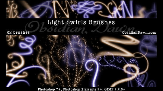 66 Desirable Photoshop Brush Sets For Creating Colorful Lighting Effects 23