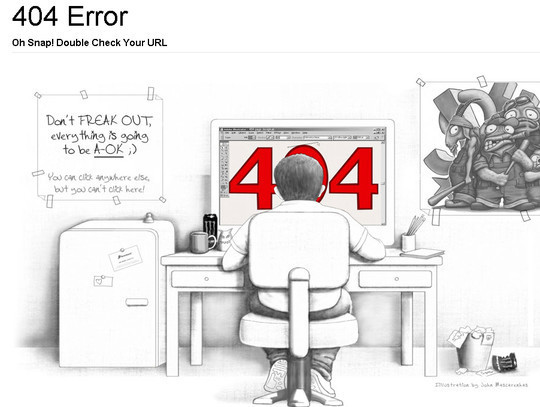50 Creatively Designed (Unusual and Entertaining) 404 Error Pages Worth Checking Out 1