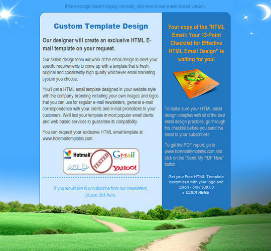 50 Useful And Free HTML Newsletter Templates 25