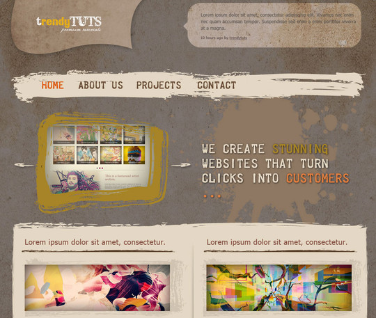 50 Truly Eye-Catching And Detailed Web Layout Tutorials 47