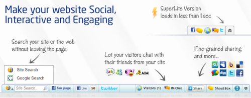 Bumpin Social Bar And Shoutbox Adds Social Interactivity To Your Site 2