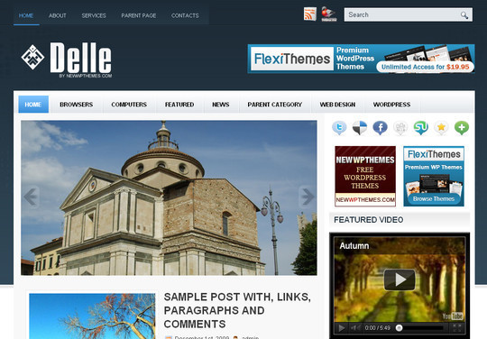 Best Of 2011: A Beautiful Collection Of 50 Free WordPress Themes 16