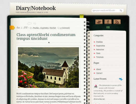 Best Of 2011: A Beautiful Collection Of 50 Free WordPress Themes 19