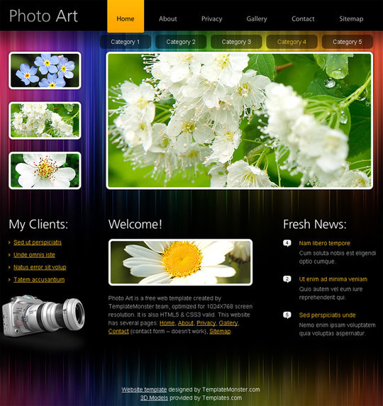 50 Beautiful Yet Free HTML5 And CSS3 Templates 8