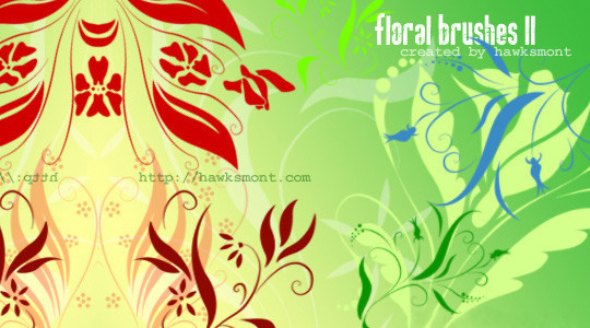 16 Free High Quality Floral Photoshop Brush Sets 6