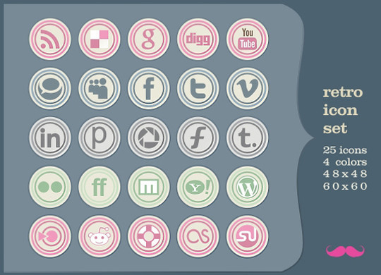 Vibrant Collection Of Fresh And Free Social Media Icon Sets 24