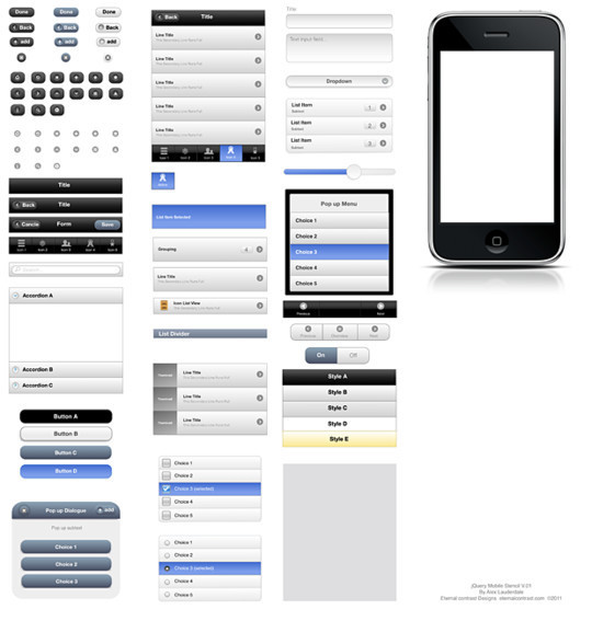 50 Free Web And Mobile UI Element Kits, Wireframe Kits And PSD Files 26