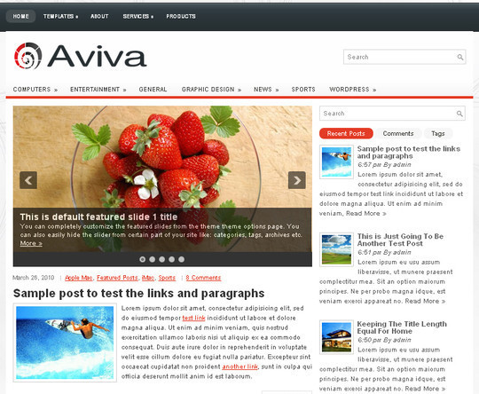 40+ Fresh And Free Wordpress Themes 21