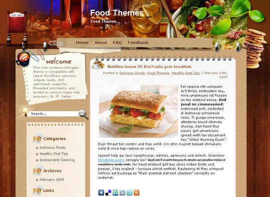 Ultimate Collection Of Free Wordpress Themes For Food And Recipe Blogs 4