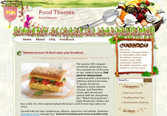 Ultimate Collection Of Free Wordpress Themes For Food And Recipe Blogs 25