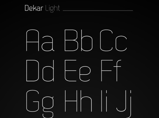 Massive Collection Of Free Thin Fonts To Download 14