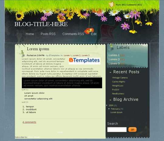 45+ Beautiful Blogger Templates Free To Use 22
