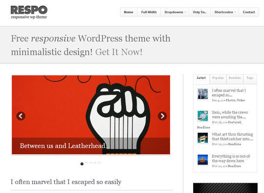 40 Free High Quality Responsive WordPress Themes For Your Blogs 21