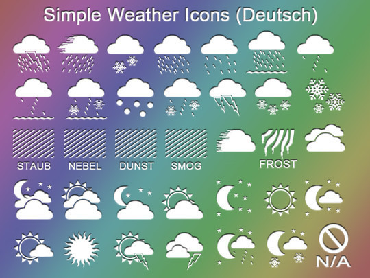 40 Free Weather Forecast Icon Sets 13