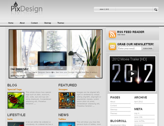 40 Excellent 3 Column WordPress Themes For Free Download 41