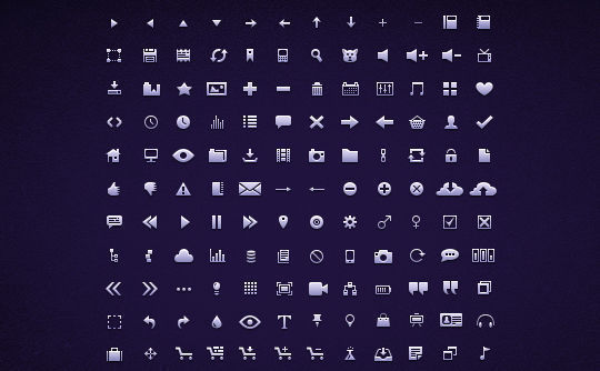 40 Symbols, Signs, Glyph And Simple Icon Sets For Your Design 9