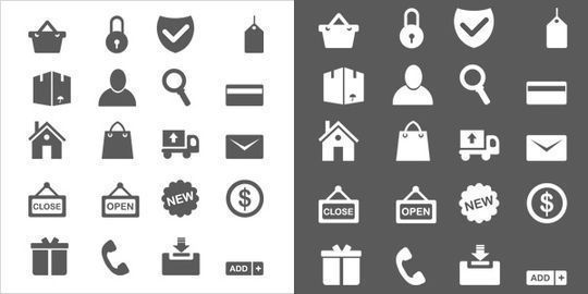 40 Symbols, Signs, Glyph And Simple Icon Sets For Your Design 20