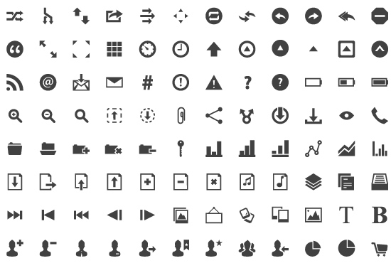 40 Symbols, Signs, Glyph And Simple Icon Sets For Your Design 6