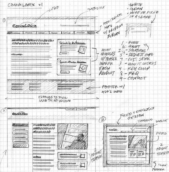 40 Examples Of Web Design Sketches And Wireframes 25