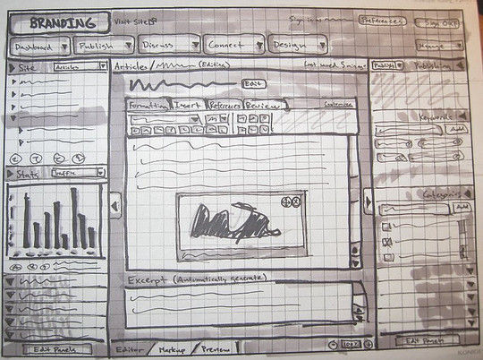 40 Examples Of Web Design Sketches And Wireframes 2