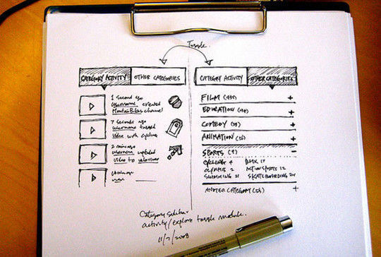 40 Examples Of Web Design Sketches And Wireframes 34