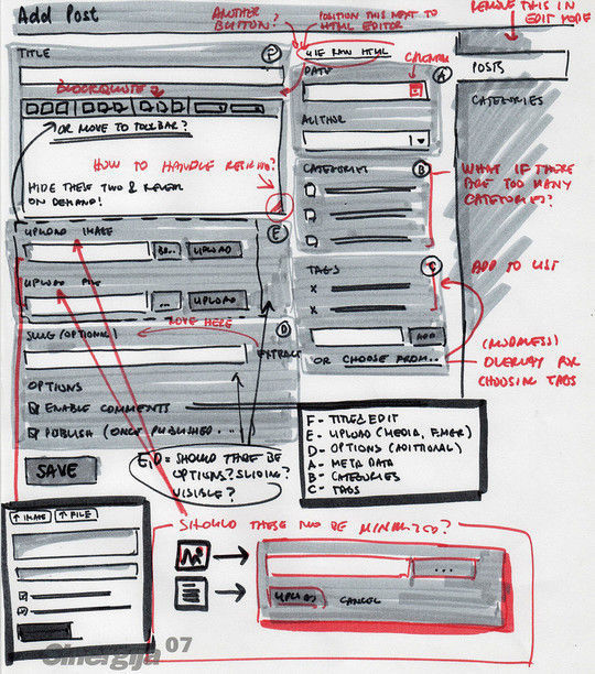 40 Examples Of Web Design Sketches And Wireframes 11