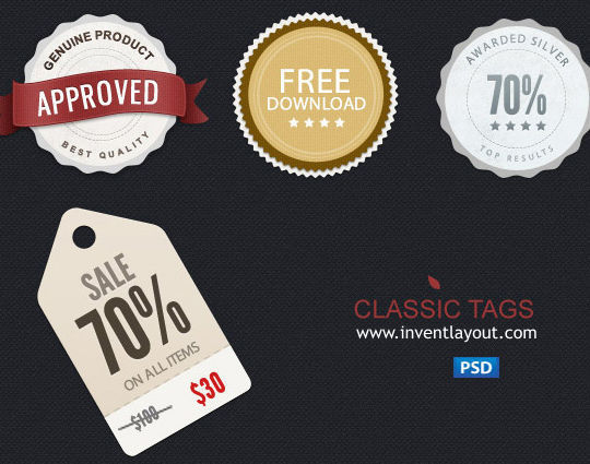 15 Free Price Sale And Discount Tags PSDs 8