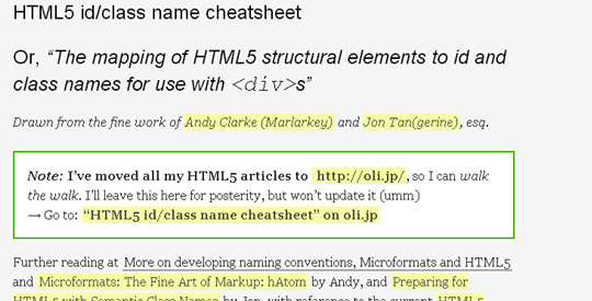17 HTML5 Cheat Sheets And Tutorials 5